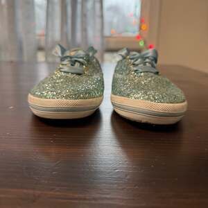 Keds x Kate Spade New York Champion Light Blue Glitter Sneakers